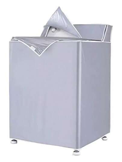 Cubierta para lavadora - Cubierta para lavadora de satén resistente - Cubierta ideal para lavadoras de talla grande de 20 kg a 22 kg - Cubiertas, bolsa, organizador y almacenamiento para lavadora y secadora