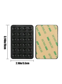 1 ventosa de silicona en la parte posterior de la carcasa del teléfono 24 orificios para el soporte de ventosa del teléfono móvil Ventosa de pared Ventosa para teléfono Estuche para teléfono con ventosa Estuche para tarjetas Estuche para tarjetas de regalo Monedero Porta tarjetas de visita Porta tarjetas de crédito Mujeres Para mujeres Para hombres