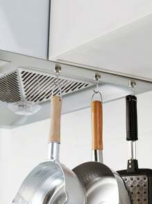 1 pieza Gancho magnético potente, Gancho magnético adhesivo para refrigerador de cocina, Gancho magnético giratorio sin perforación y sin dolor para puerta antirroba de entrada