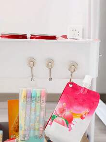 1 pieza Gancho magnético potente, Gancho magnético adhesivo para refrigerador de cocina, Gancho magnético giratorio sin perforación y sin dolor para puerta antirroba de entrada