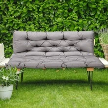 Waterproof Bench Cushion Seat Cushion & Back Cushion Upholstery Cushion For Bench Garden Bench Garden Furniture Porch Swing - Màu Xám nhạt - Xem 2