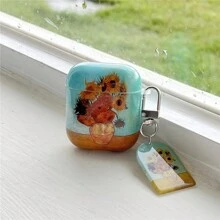Van Gogh Oil Painting Earphone Cases Compatible With Airpods 1st 2nd 3rd Pro 2nd Generation Collection Value Artwork Cover With Keychain Compatible With Apple Airpods - Multicolor - View 8