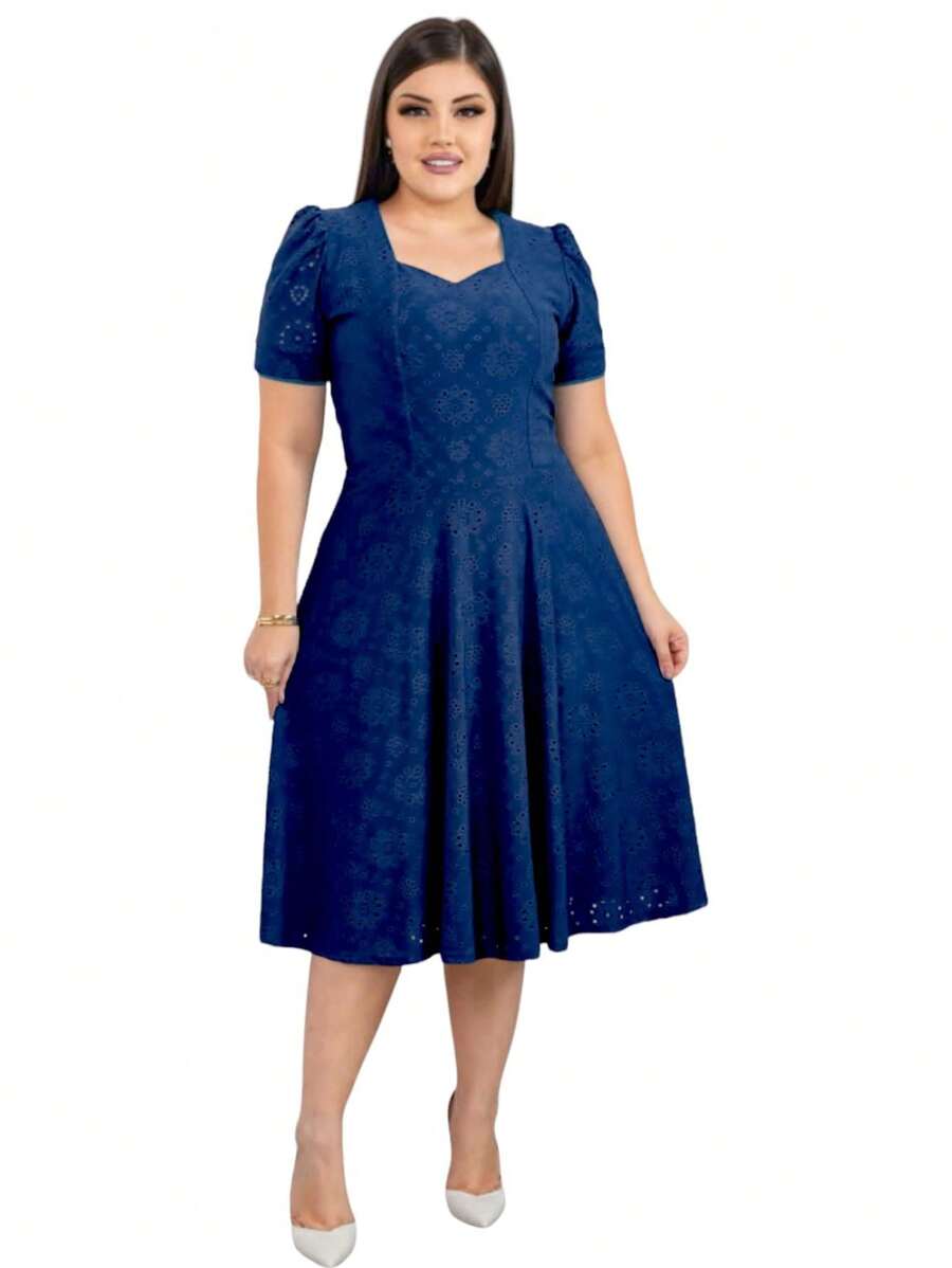 Women Dresses - Navy Blue - View 1