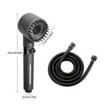 1pc 3-Mode Multi-Function Shower Head With Triple Filtration And Adjustable Pressure, Complete Set With 1.5m Hose Bathroom Bathroom Accessories Bathroom Tools