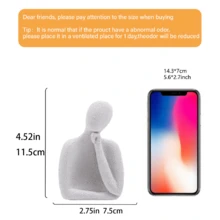 1 件 3 口之家雕像，陶瓷思想家风格雕塑，送给家人和艺术爱好者的礼物，创意客厅卧室办公室装饰架子装饰拥抱情侣雕像陶瓷情侣雕像人物咖啡桌装饰