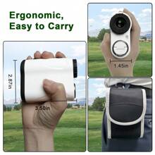 iMeter 656 Yards Golf Rangefinder With Slope Adjustment Golf Range Finder With Fast Flag Locking Vibration Angle Measurement Golf Range Finder White - White - View 7