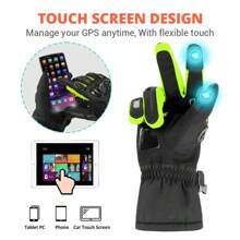 1 Coppia Di Guanti Da Motociclista Neri, Guanti Pieni Per La Guida, Guanti Da Moto Touch Screen Per Corsa, Guanti Protettivi Per Moto Da Cross, Ciclismo E Motociclista