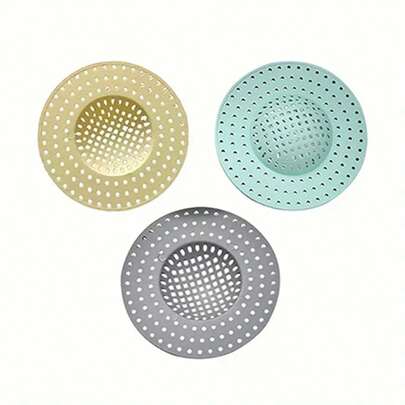 1/3件套厨房水槽滤网套装 - 毛发食物残渣收集器、排水保护篮、必备厨房水槽滤网，父亲节、母亲节、圣诞节、感恩节、万圣节、情人节的绝佳礼物