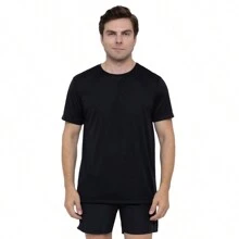 Kit 3 Men's Dry Fit Premium Anti-Sweat Sports T-Shirts - Black - View 2