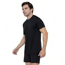 Kit 3 Men's Dry Fit Premium Anti-Sweat Sports T-Shirts - Black - View 7