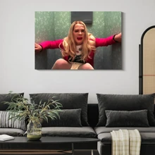1Pc Framed Canvas Wall Art Poster Funny Bathroom Movie Wall Art White Chicks Movie Poster Retro Toilet Decor Humor Bathroom Wall Decor Toilet Sign Picture Posters Canvas Print - 黑色 - 查看 4