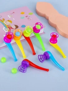 1/5/10/20 piezas Pitos de plástico de colores aleatorios, sopladores de bolas de humo flotantes con forma de pipa, juegos de fiesta, pequeños regalos decorativos para agitar y divertirse, regalos de Navidad, recuerdos de fiesta, relleno de bolsas de regalo, premios para el aula