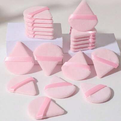50pcs/20pcs/10pcs/5pcs/1pc Triangle Makeup Sponges, Reusable Multipurpose Makeup Tools Suitable For Foundation, Concealer, BB Cream, Sunscreen, Cushion, Blush Etc., Perfect Replacement For Brushes, Essential For Travel & Home,Makeup,Cheap,Room Decor,Vanity,Travel,Bedroom,Makeup Accessories,Puff,Makeup Blender,Powder Puff,Makeup Sponge,Cheap,Stocking Stuffers,Makeup,Makeup Tools,Cheap Stuff,Gifts,Gifts For Women,Christmas Gifts,Giveaways,Travel,Cheap Stuff,Travel Essential