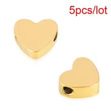 5个不锈钢心形、十字星形、四叶草吊坠，高抛光，适用于DIY手链项链首饰制作 - 吊墜 - 查看 11