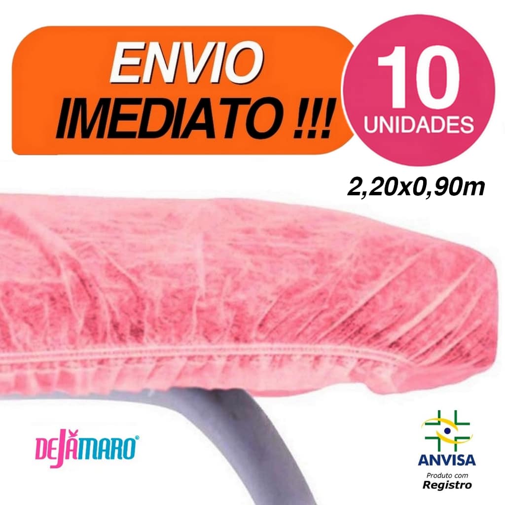 Disposable TNT Sheet (10 Units) With Pink Elastic 2.00 X 0.90 - 淺粉色 - 查看 1