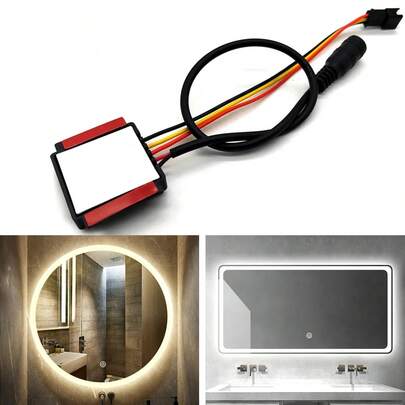 Led Apagador Touch Dimmer Para Espejos,vidrio,plastico,etc,Interruptor de luz con sensor táctil regulable de 12 a 24 V para espejo de baño
