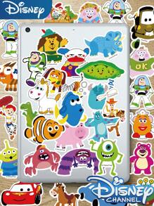 Disney 50Pcs Officially Licensed Pixar Animation Stickers Cartoon Stickers Waterproof PVC Decoration Gifts Laptop Water Bottles Computer Phone Guitar Skateboard DIY Decal Back To School