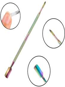 Kit Of 4 Professional Stainless Steel Color-Changing Spatulas For Manicure - Pedicure Podiatry LUX067-222/LUX155-407 - Nhiều màu - Xem 3