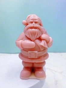 1 件圣诞系列站立圣诞老人形状硅胶模具 - 白色 - 查看 5