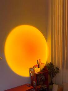 1 件 RGB 日落灯带遥控器，氛围灯，INS 摄影，装饰灯，卧室日落灯，床头投影台灯，日落黄昏灯，USB 供电，房间装饰节日礼物