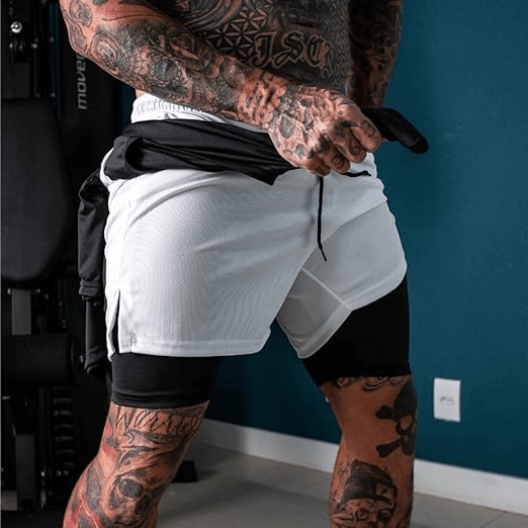 Kit 3 Bermudas Masculinas 2 em 1 Com Proteção Uv+20 Sport Revolution