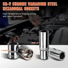 Bộ dụng cụ thủ công đa năng 53 món, thép crom vanadi, thích hợp để sửa chữa ô tô, xe máy, xe đạp, hộp kim loại bền - Nhiều màu - Xem 3