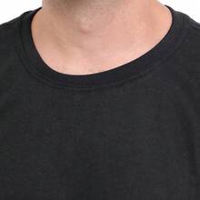 Unisex 100% Cotton T-Shirt With Front And Back Print Streetwear And Round Neck. - màu đen - Xem 4