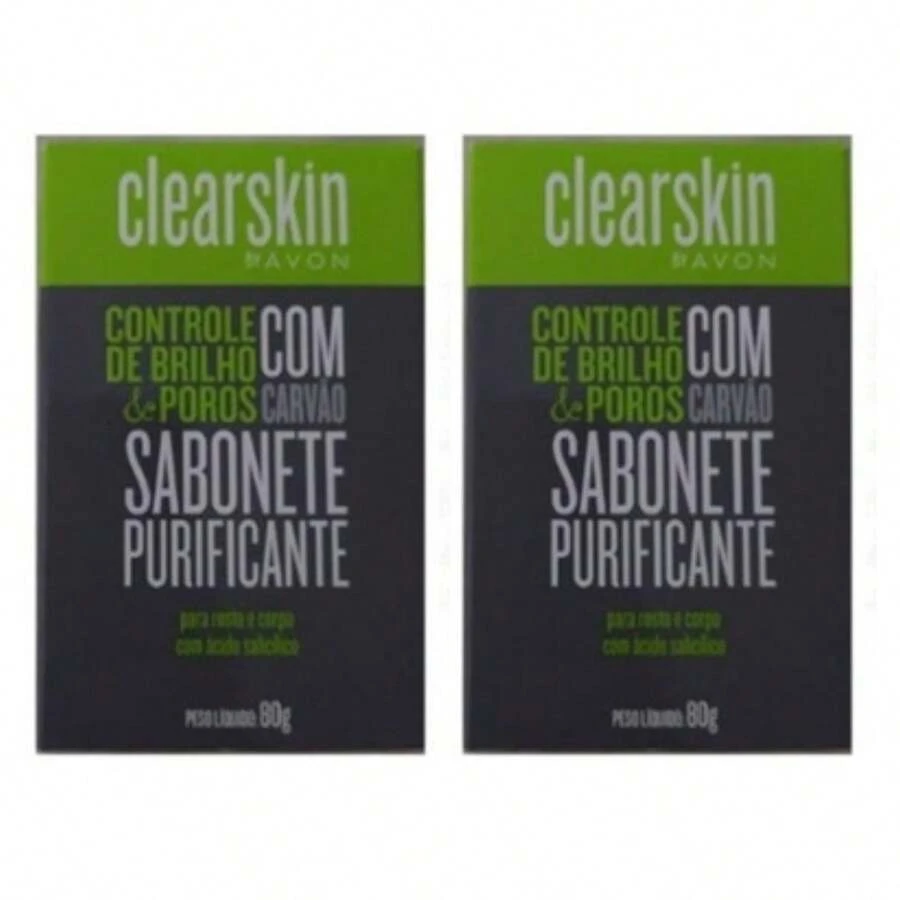 Avon Clearskin Purifying Soap With Charcoal 80g (2 Units) - 黑色 - 查看 1