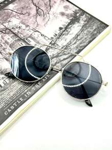 Women Sunglasses - Blanco y Negro - Ver 4
