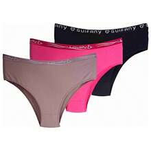 Kit 5 Plus Size High Waist Cotton Panties - Nhiều màu - Xem 5