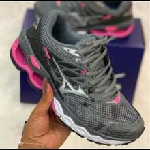Wave Academia Creation 20 Men's Walking Running Sports Shoes Unisex Women's Shoes - Màu Hồng Tươi - Xem 2