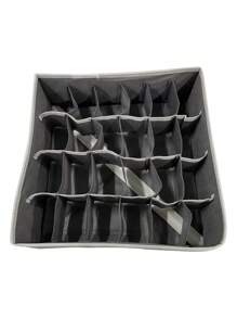 1 Ngăn Hộp Bảo Quản 24 Lưới Ngăn Kéo Tủ Quần Áo Người Tổ Chức Cho Trẻ Em Quần Lót Và Tất - Xám - Xem 3