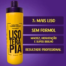 Progressiva Orgânica Sem Formol Hidralize 1l - Escova Progressiva Sem Formol - Liso Perfeito - Roxo - Visão 4