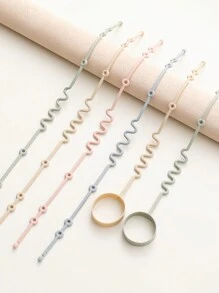 3 paquetes de correas de silicona para juguetes para bebés, cadenas de chupete de silicona elásticas, correas ajustables para biberones de bebé, se aplican a asiento de coche, juguetes de dentición, trona, accesorios de cochecito