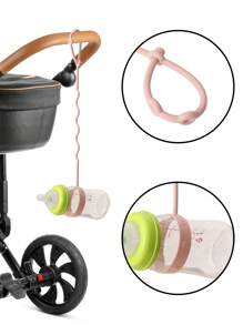 3 paquetes de correas de silicona para juguetes para bebés, cadenas de chupete de silicona elásticas, correas ajustables para biberones de bebé, se aplican a asiento de coche, juguetes de dentición, trona, accesorios de cochecito