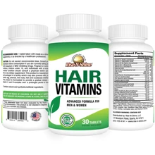 Hair Vitamins Supplement | Hair Growth Vitamins For Women And Men With Biotin & Vitamin B,  PABA, Pantothenic Acid, Silica, Saw Palmetto & More  | Hair Growth Vitamins Daily Support For Healthy-Looking Hair | Rise-N-Shine - Khác - Xem 3
