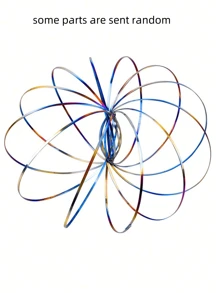 1 Đồ chơi cánh tay vòng xoay Flow Ring, Vòng tay đồ chơi vòng ma thuật Vòng tay lò xo động học, Vòng tay Kinetic Flow 3D Đồ chơi cánh tay Slinky Vòng quay huyền bí, Đạo cụ khiêu vũ tiệc mát mẻ tương tác đa giác quan (Một số bộ phận được gửi ngẫu nhiên) - Nhiều màu - Xem 11