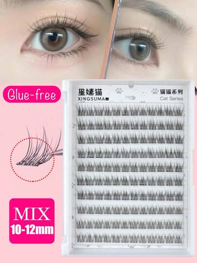 240/120 Cluster Lash, 10/11/12mm Mixed Cluster, C 0.07, Natural Makeup Effect, DIY Eyelash Extension, False Lashes, Natural Cluster, Cosplay Lashes, 10 Rows Glue-Free Wear, Natural & Lengthening False Lashes, Women Eye Makeup, Party & Club Makeup Tool, Beginner Cat Eye Lashes, Self-Adhesive Lashes, Fan-Shaped Skin-Friendly Ultra-Light, Halloween Lash Makeup, Christmas Lashes, Lash Cluster, Individual Lashes, Eyelashes, False Eyelashes