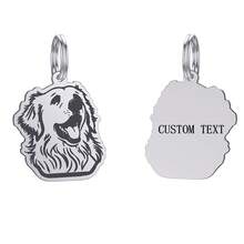 1 件不锈钢猎犬时尚动物钥匙扣个性化宠物狗身份牌雕刻狗牌名字 - 彩色 - 查看 12