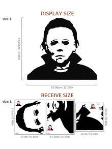 Halloween Holiday Decals Horror Living Room Sticker Funny Door Window Mirror Vinyl Art Decor For Car Window Home - Black - View 8