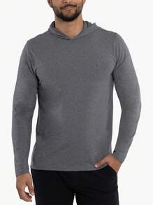 Men's Long Sleeve Hooded T-Shirt