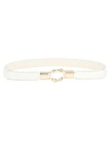 Cinto elástico para meninas, cinto de uniforme escolar com fivela simples e fácil, cinto decorativo para combinar com saias - Multicolorido - Ver 9