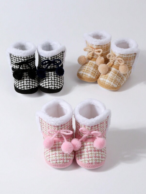 1 Pair Infant Anti-Slip Winter Knee High Socks, Baby Essentials