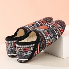 Home Slippers Women's Men's Comfortable Bohemian Sock Shoes With Soft Rubber Base, Suitable For Indoor/Outdoor Use - Bohemian Color - View 6