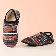 Home Slippers Women's Men's Comfortable Bohemian Sock Shoes With Soft Rubber Base, Suitable For Indoor/Outdoor Use - Bohemian Color - View 7