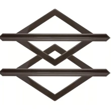 Pair Of Bella Arte Curtain Buckles - 黑色 - 查看 1