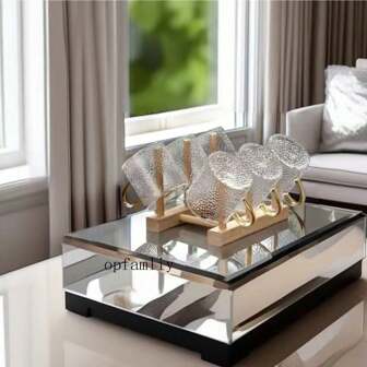 1/2/4/6/12pcs 120ml Hammered Gemstone Transparent Glass Tea Cups, Suitable For Coffee Brewing, Office Tea Making, Home Use, Cafe Etc.'