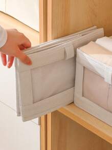 Foldable Storage Basket, Cloth Can Be Window Wardrobe Storage Frame, Large Clothing Storage Box,Foldable Storage Box For Underwear, Ties And Socks, Fabric Storage Box