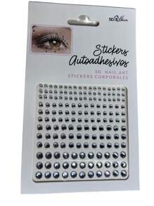 Loren's importados Adhesive Rhinestones For Makeup, Arts And Fantasy – Pack Of 132 Pieces - 白色 - 查看 1