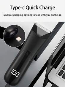 Men's And Women's Body Trimmer, Electric Shaver, Electric Groin And Pubic Hair Trimmer, Ceramic Blade Male Hygiene Shaving Trimmer, Full Body Grooming